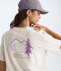 Women’s Mountain Stamps Relaxed Short-Sleeve Tee